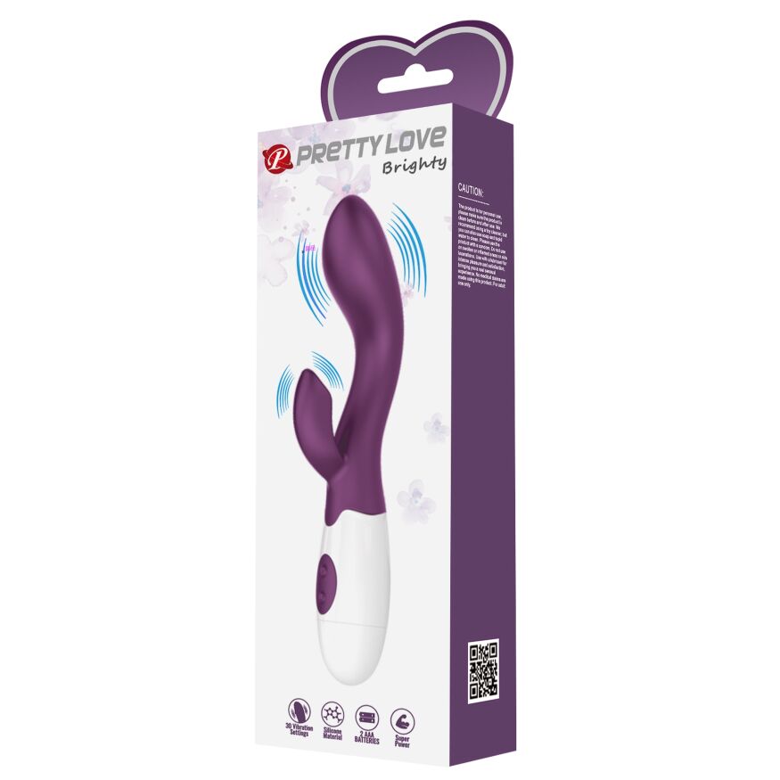 Вибромассажер серии Pretty Love - BRIGHTY dark purple, BI-014174-A2