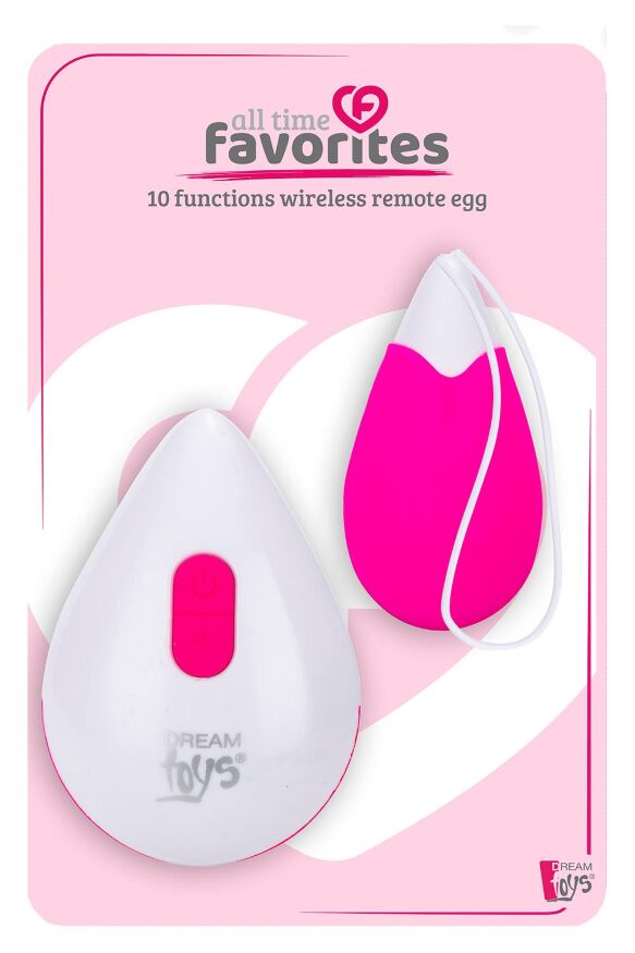 DT21839 Виброяйцо с беспроводным управлением Dream Toys ALL TIME FAVORITES 10F REMOTE EGG