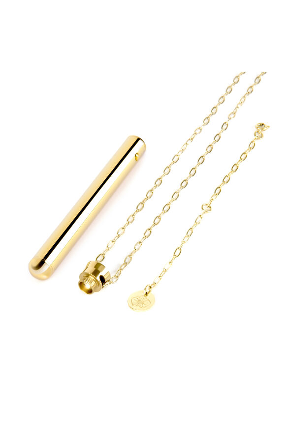 Віброкуля на ланцюжку Le Wand NECKLACE VIBE, металевий, золотий