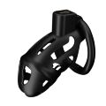 Клетка для пениса LOCKINK SEVANDA Naja-Cobra Chastity Cage Satin Black, 3 кольца разных размеров
