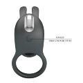 Насадка з вібрацією Pretty Love - MATTY Vibrating Penis Sleeve BLACK, BI-210326