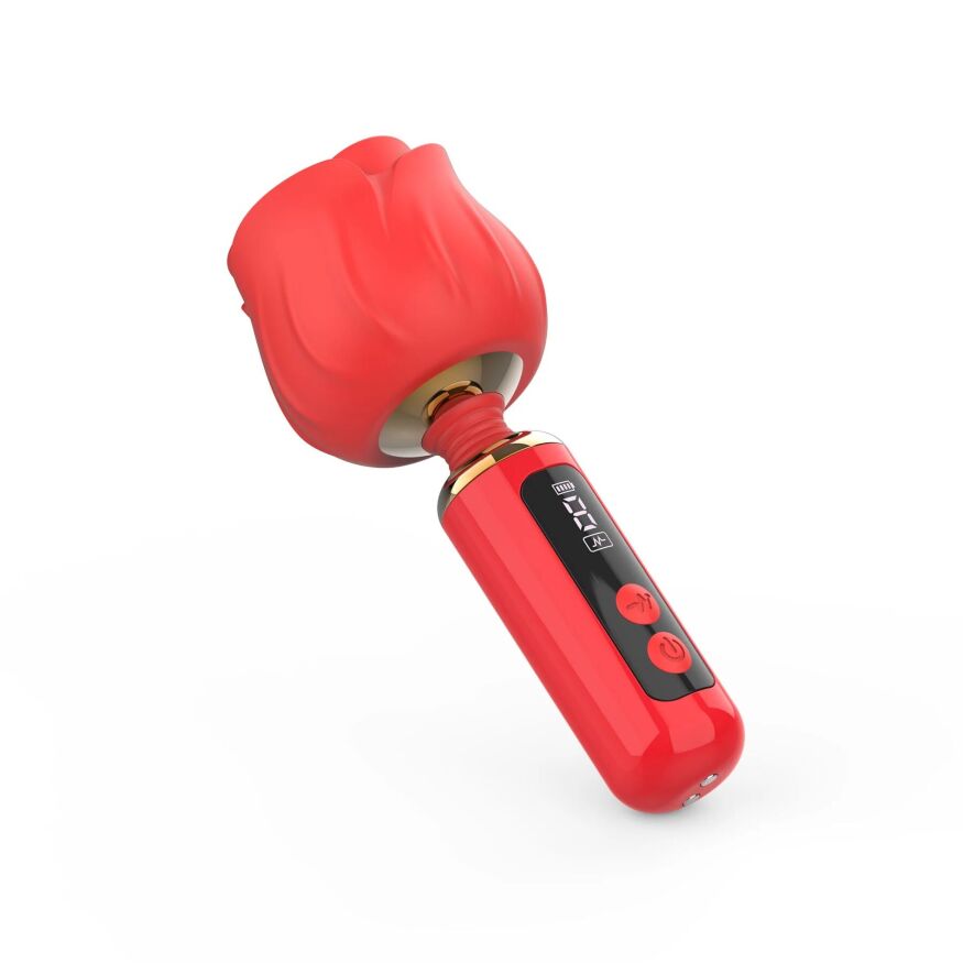 Вибромассажер роза Loviss Rose Mini Massage Wand Vibrator, 9 режимов