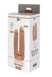 Фалоімітатор подвійний тепло/холод Dream ToysReal Love, термоактивний, бежевий