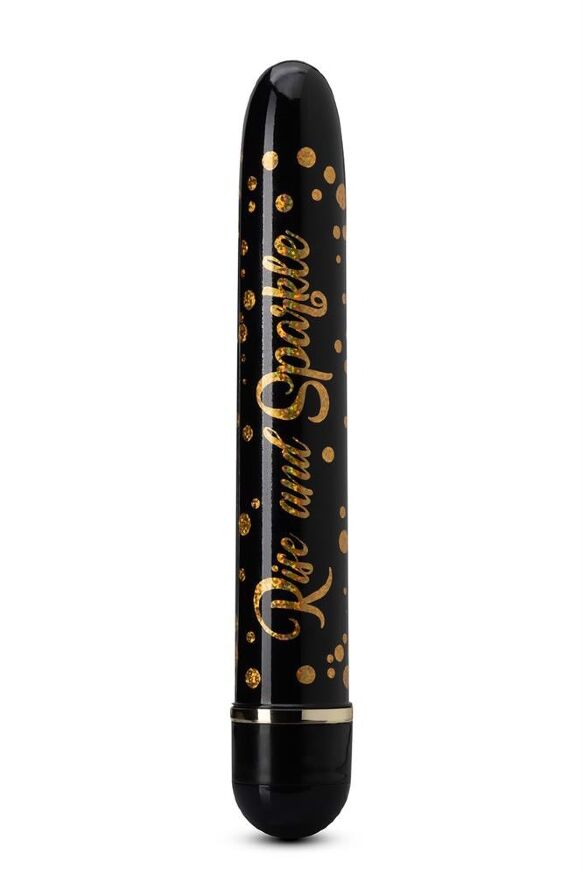 Вибратор классический THE COLLECTION RISE AND SPARKLE BLACK