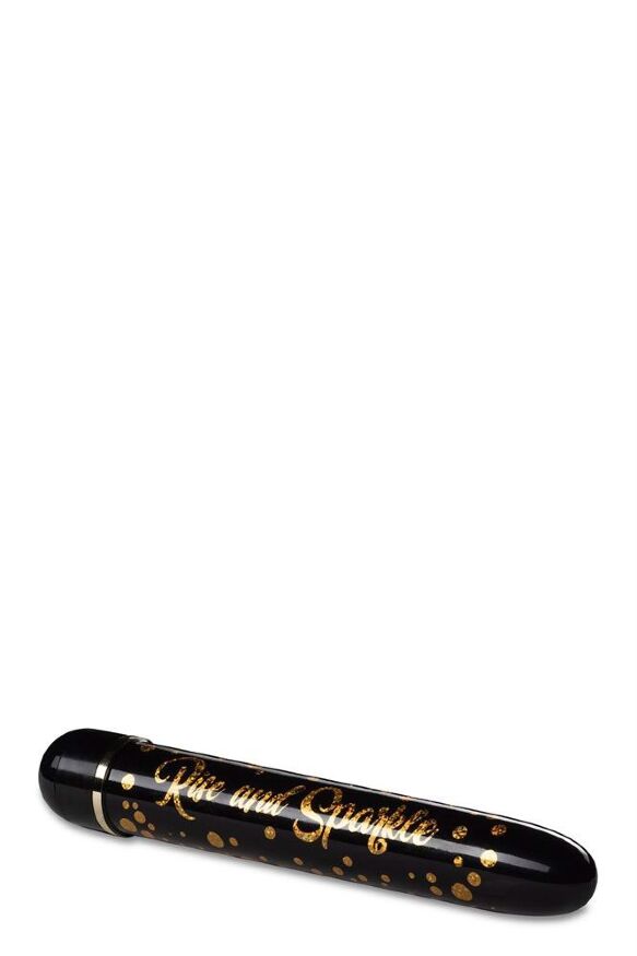 Вибратор классический THE COLLECTION RISE AND SPARKLE BLACK