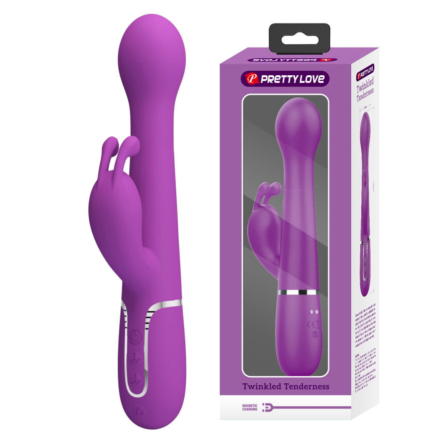 Вибромассажер с поступательным движением серии Pretty Love - Dejon Purple, BW-500014-3