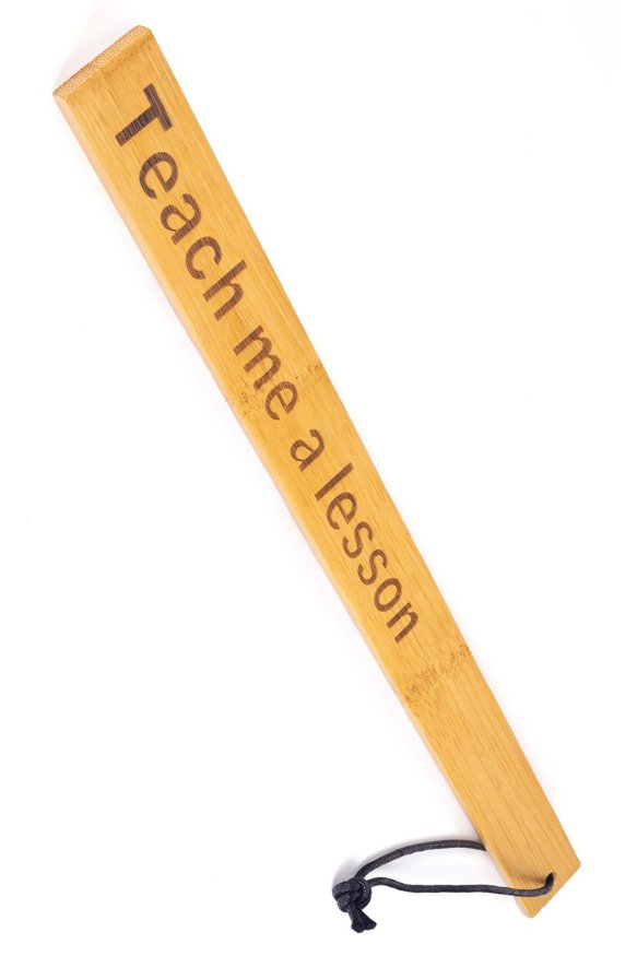 Паддл Fetish Tentation Paddle Teach me a lesson Bamboo, упакован в ПЭ пакет
