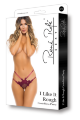 Трусики I LIKE IT ROUGH CROTCHLESS PANTY BURGUNDY, S/M