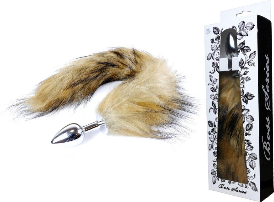 Анальная пробка с хвостом Boss of toys Fox TAIL- Brown XL