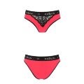 Трусики с широкой резинкой и кружевом PS001 PANTIES red/black S - Passion