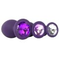 Набор анальных пробок 3 шт Rianne S Booty Plug PURPLE