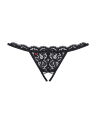 Жіночі стрінги - Obsessive 831-THC-1 Crotchless Thong Black - L/XL