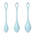 Набор йони бусин Satisfyer Yoni Power 2 Light Blue, диаметр 2-2,5-3см, вес 22-44-73гр