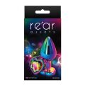 Радужная анальная пробка Rear Assets Rainbow Butt Plug S