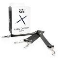 Хрестовина з натуральної шкіри Art of Sex  -  4 Way Connector, чорний