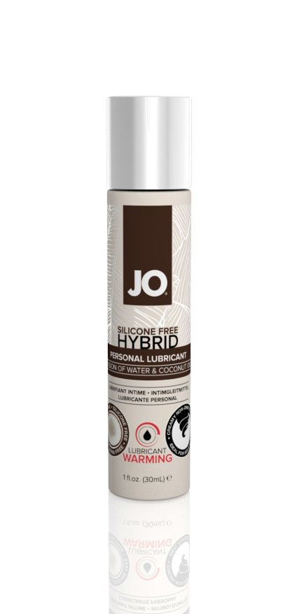 Охлаждающая крем-смазка с кокосовым маслом System JO Silicone Free Hybrid COOLING (30 мл) белая