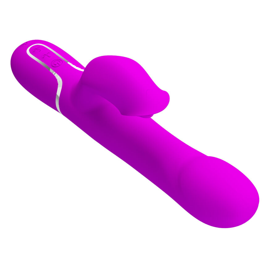 Вібромасажер із поступальним рухом серії Pretty Love - Falin Twinkled Tenderness Purple 7 vibration functions 4 rolling functions