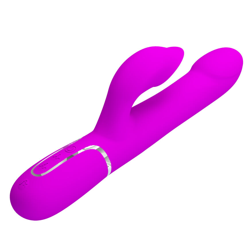 Вібромасажер із поступальним рухом серії Pretty Love - Falin Twinkled Tenderness Purple 7 vibration functions 4 rolling functions