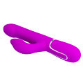 Вібромасажер із поступальним рухом серії Pretty Love - Falin Twinkled Tenderness Purple 7 vibration functions 4 rolling functions
