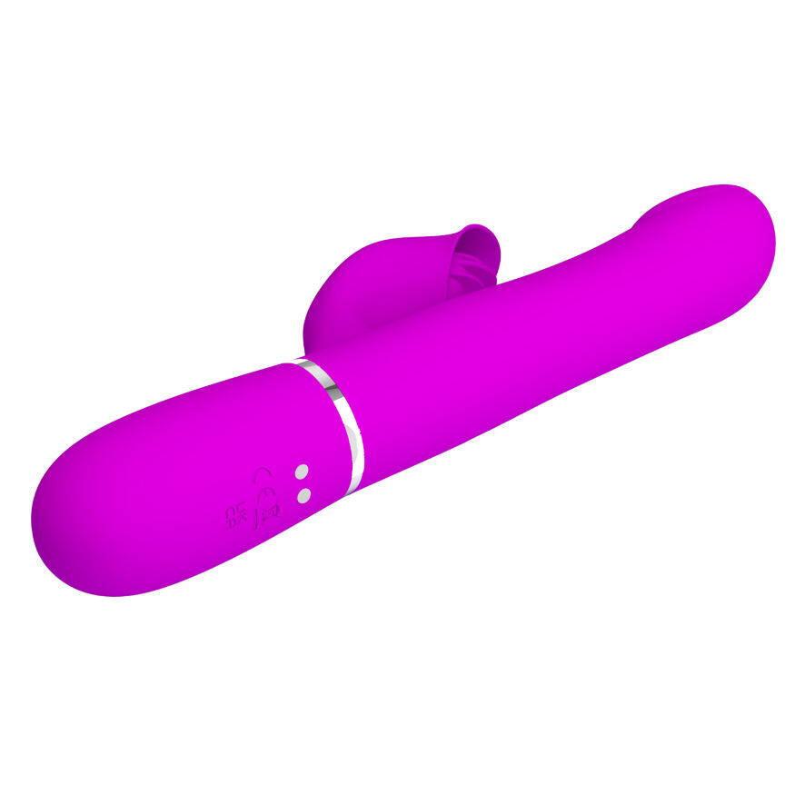 Вібромасажер із поступальним рухом серії Pretty Love - Falin Twinkled Tenderness Purple 7 vibration functions 4 rolling functions