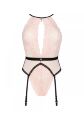 Мереживне боді Obsessive Lilines body L/XL