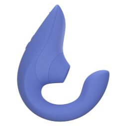 Вібратор-стимулятор подвійний Womanizer Blend Vibrant для точки G та клітора, блакитний