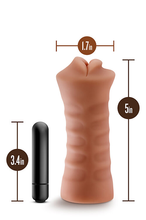 Мастурбатор ротик с вибрацией M FOR MEN ISABELLA MOCHA                