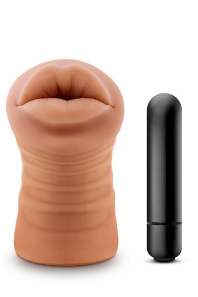 Мастурбатор ротик с вибрацией M FOR MEN ISABELLA MOCHA                