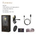Смарт-эрекционное кольцо Zalo — BAYEK Obsidian Black, двойное с вводимой частью, пульт ДУ