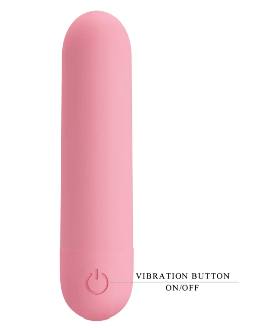 Перезаряжаемая вибропуля Pretty Love - Stefan Light pink, BI-300085-3