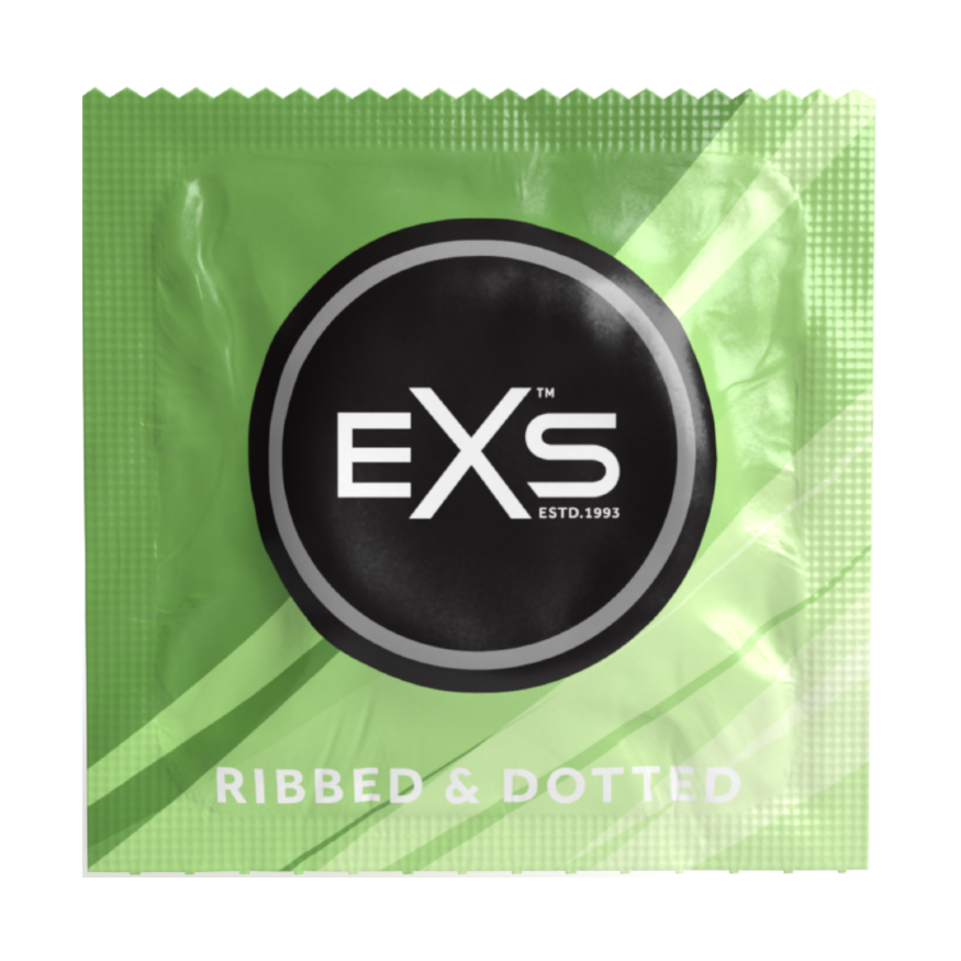 Презервативи ребристі - EXS Ribbed And Dotted, 12 шт.