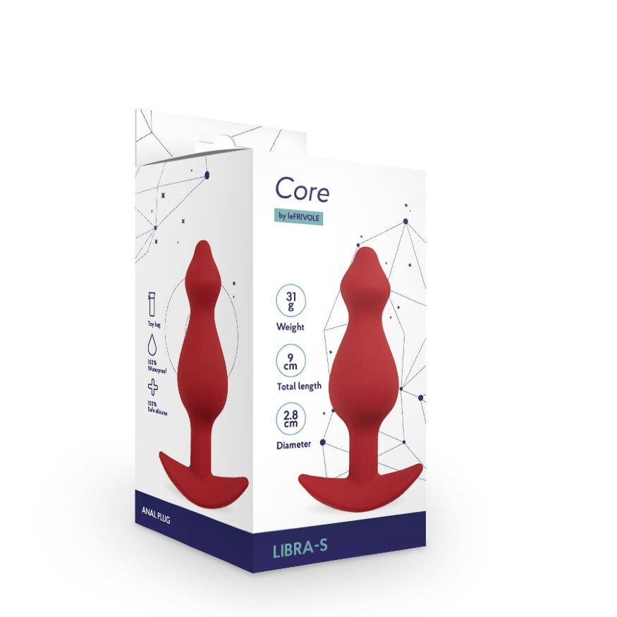 Анальная пробка рифленная Le Frivole Core LIBRA-S