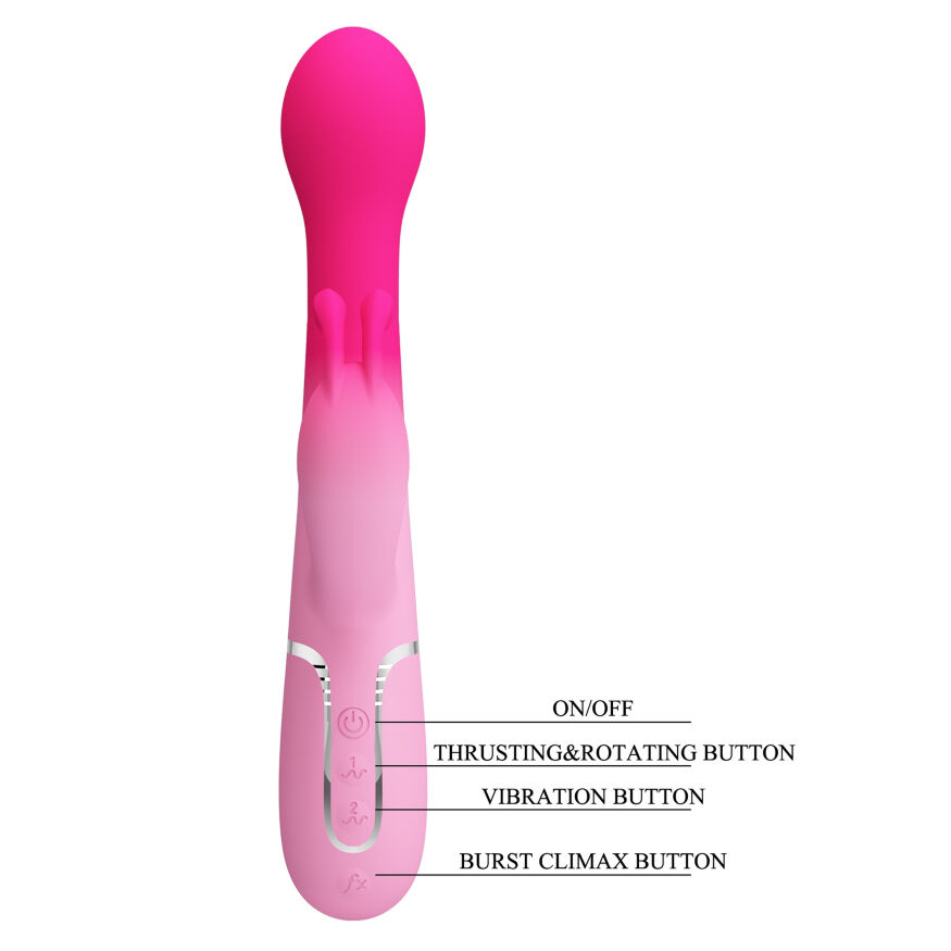 Вибромассажер с поступательным движением серии Pretty Love - Dejon Pink, BW-500014-4
