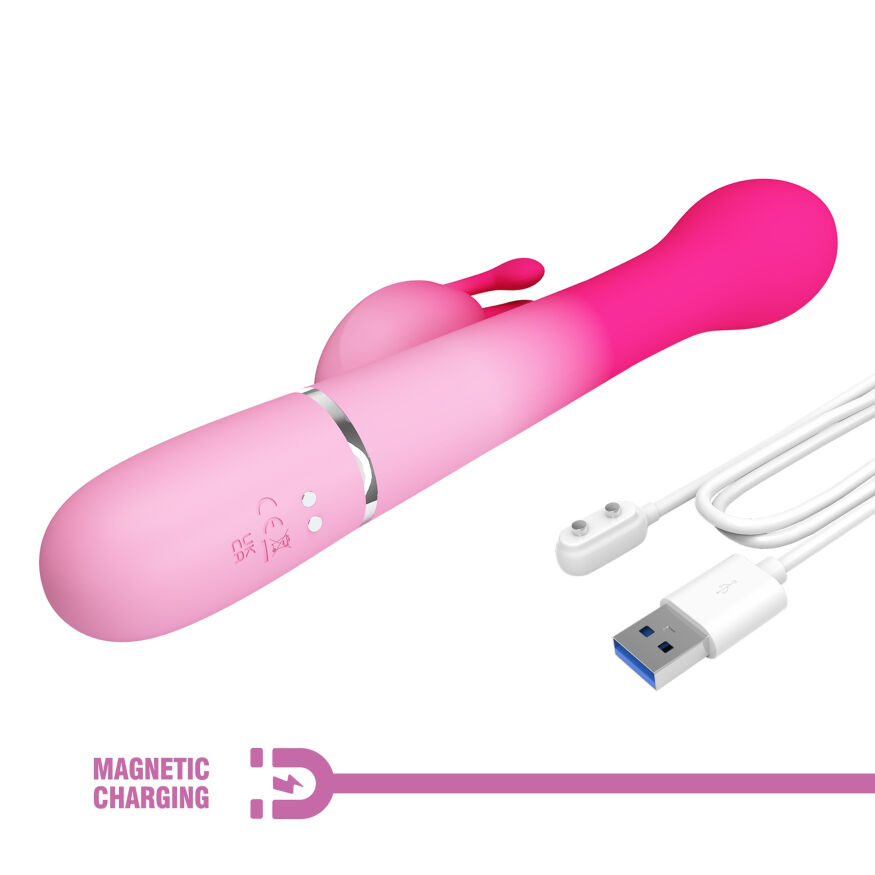 Вибромассажер с поступательным движением серии Pretty Love - Dejon Pink, BW-500014-4