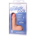 Фаллоимитатор Doc Johnson The Realistic Cock ULTRASKYN - 5" with Balls Vanilla (надрыв упаковки!!!)
