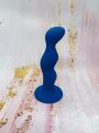 Анальный плаг волна Loveshop Blue 12 см*2.5 см