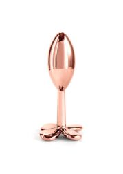 Анальна пробка металева NS Novelties Rear Assets Clover, золотий