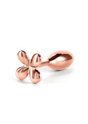 Анальна пробка металева NS Novelties Rear Assets Clover, золотий