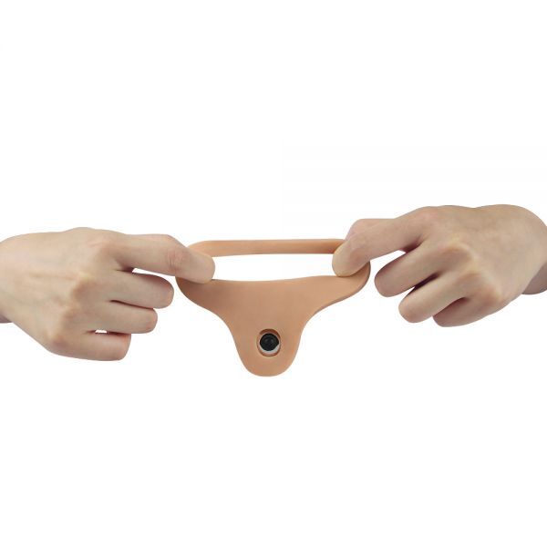 Тілесна насадка-вібратор для подвійного проникнення 7" The Ultra Soft Double-Vibrating 17 см