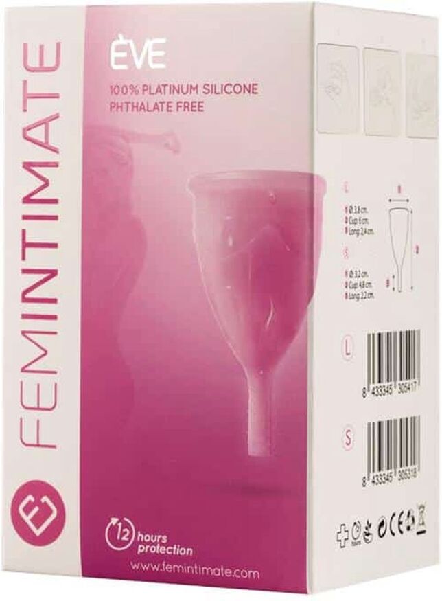 Менструальна чаша Adrien Lastic Femintimate Eve Cup у мішечку, рожева, L