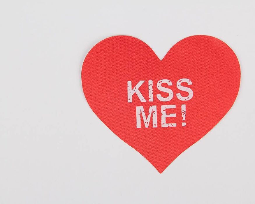Пестисы на соски Star Night Kiss Me красные сердечки