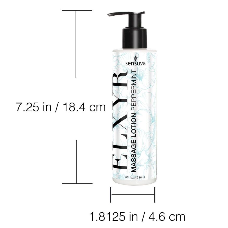 Лосьон для массажа ног и ступней Sensuva ELXYR Massage Lotion Peppermint (236 мл)