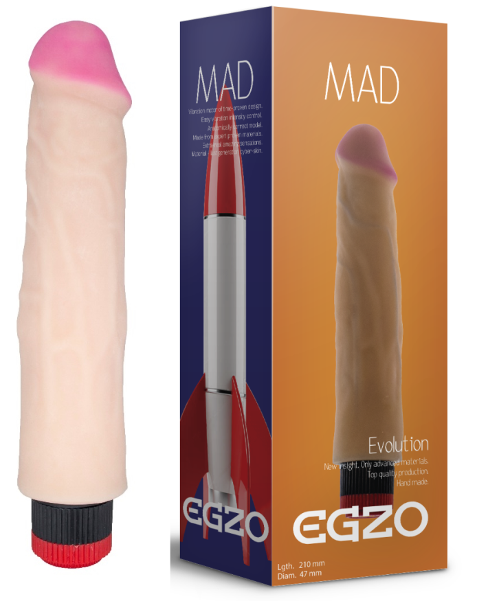 Вібратор EGZO Ciberskin VNS005 ( 21 см х 4,7 см )