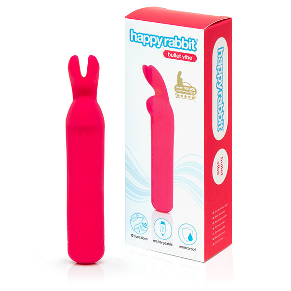 Мини вибратор Happy Rabbit Rechargeable Bullet Pink