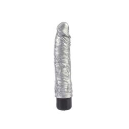 Вібратор із яскраво вираженою головкою Chisa Dark Muscle Chubby Beau, сріблястий