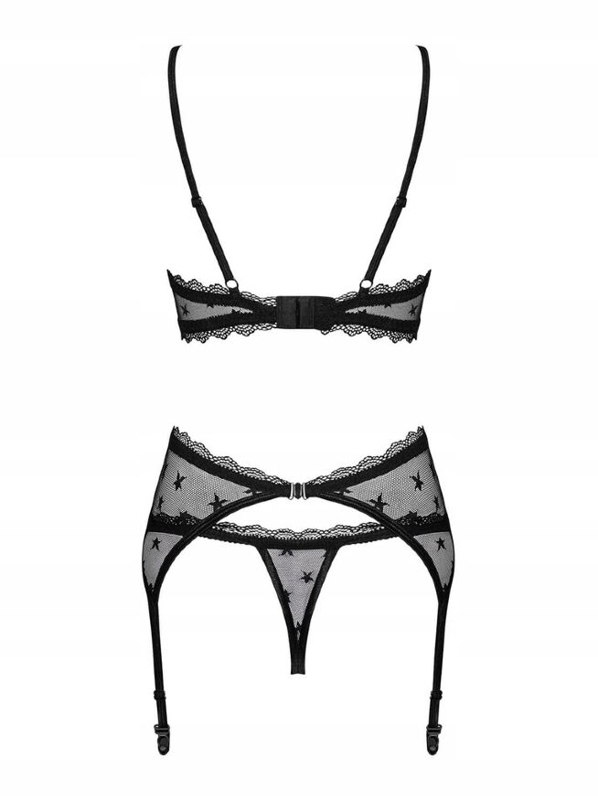 Сексуальный комплект Obsessive Astralya 3-pcs set black S/M