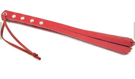 Флоггер DS Fetish mini leather flogger red