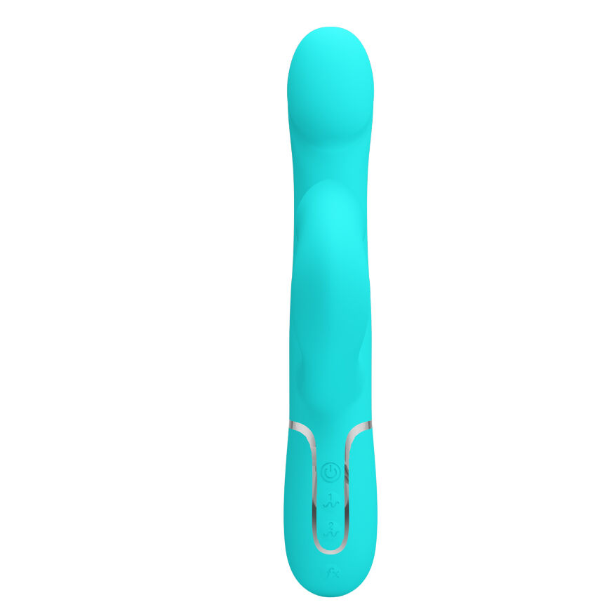 Вибромассажер с поступательным движением серии Pretty Love - Falin Twinkled Tenderness Green 7 vibration functions 4 rolling functions