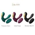 Смарт вибратор в трусики Zalo — AYA Turquoise Green, насадка и пульт ДУ