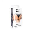 Гартер на ногу Сердце из натуральной кожи Art of Sex - Terri, Черный (1шт.)